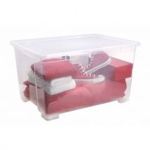 Malle De Rangement De 140 L Avec Roulettes