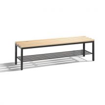 Banc Vestiaire Bois - Avec Grille Chaussures - Cp