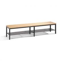 Banc Vestiaire Bois - Avec Grille Chaussures - Cp