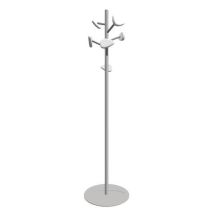 Portemanteau/parapluie KANOPE JUNIOR 6 têtes Blanc - Acier - H 146m - Aménagement intérieur
