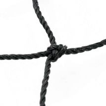 Filet De Volley - Noir - 25x0,40m - Sandow De 2m Au 4 Coins