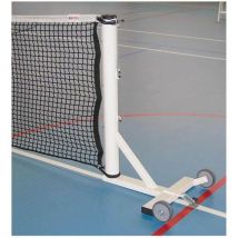 Paire De Poteaux Diam 90 En Acier Galvanisé Et Plastifié, Mobile Sur Embase