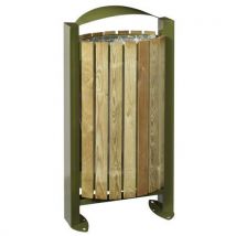 Poubelle 60l Arkea Facade Bois Rossignol Pro