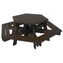 Table-bancs Gala Plastique Recyclé Espace Urbain