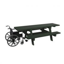 Table Bancs Parc Pmr Épais 5 Cm Plastique Recyclé Espace Urbain