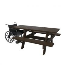 Table Parc Eco 180 - Pmr Plastique Recyclé Espace Urbain