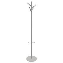 Portemanteaux ARBO 4 têtes Gris/Blanc - Acier 180m - Design Moderne et Pratique