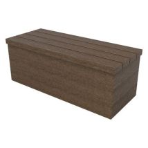 Espace Urbain - Banquette Eden 120 cm Marron - Plastique Recyclé 100% - Éco-responsable - 25 ans Garantie