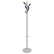 Portemanteaux ARBO 6 têtes Gris/Bleu - Acier - Hauteur 180m - Design Moderne et Fonctionnel
