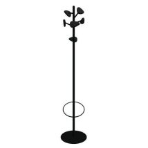 Portemanteau KANOPE 6 têtes Noir Acier 180m - Design Moderne et Fonctionnel