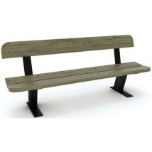 Mobextan - Banc Glénan 200cm Pin - Bois Éco-responsable PEFC - Aménagement Extérieur