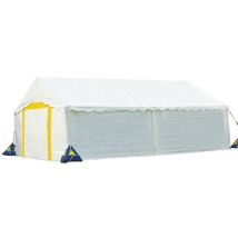 Trigano Collectivités - Barnum Tente Réception Super Plein Air 6x8m - 48m² - Blanc - M2