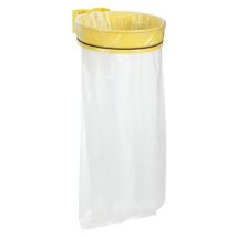 Rossignol Pro - Support Sac Poubelle Extérieur Jaune 110L Métal - Sans Couvercle - Robuste et Durable