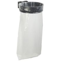 Rossignol Pro - Support Sac Poubelle Extérieur 110L - Métal Gris - Modèle Sans Couvercle - Aménagement Extérieur