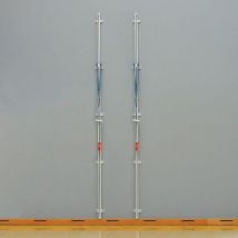 Paire Poteaux De Volley Muraux En Acier Regular Ges