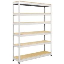 Manutan Expert - Rayonnage Charge Lourde Rapid 1 - 2440x1830x610mm - 6 Niveaux 600kg/niveau - Montage Facile