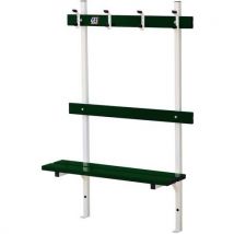 Banc Vestiaire Mur/sol Avec Porte Patère Longueur Ges Assise Alu