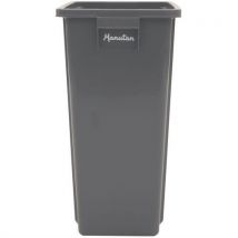 Manutan Expert - Poubelle de tri sélectif 80 L Gris - Polypropylène - 762 cm Hauteur - Recyclable