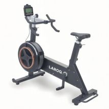 Laroq - Vélo d'appartement BCL21 à résistance à air - Jusqu'à 160 kg - Idéal pour le renforcement des jambes