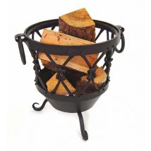Rustic Log Basket