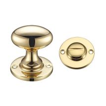 Higham Bathroom Turn and Release - Polished Brass Finish