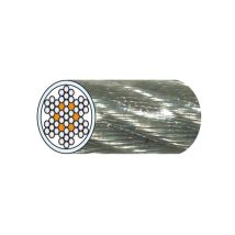 Câble métallique gainé 7 torons de 7 fils 4 mm 1 mètre(s) linéaire câble gaine pvc 7x7 3/4mm acier galvanisé câble 1 m - vigouroux freres sas