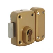 Verrou iseo-city coffre bronzé or 30 mm verrou iseo-city coffre bronzé or bronze or pour profil européen 1 pièce(s) - iseo france