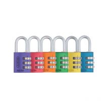 Cadenas à combinaison corps aluminium série 145 cadenas combinaison 30 mm rainbow 30 mm molette 3 chiffres 1 pièce(s) - abus france