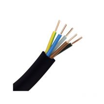 Câble d'installation u1000 r2v noir 1 couronne(s) de 25 mètre(s) linéaire câble u1000 r2v 5g 2.5mm2 noir non multiconducteur rigide 5 pvc 5g2,5mm² 2,5