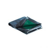 Bâche lourde 240g/m² bâche lourde 240g/m² 8x12m vert 12.00 m 1 pièce(s) polyéthylène 1 m 240 g/m² 8 m - baobag