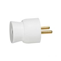 Fiche mâle 2p+t 16a étanche ip44 fiche mâle avec terre plastique sortie câble arrière 1 pièce(s) mâle 250 v 16 a 2p+t - legrand snc