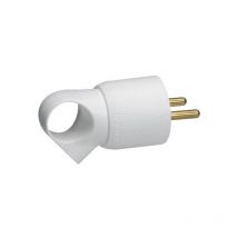 Fiche mâle 2p+t 16a étanche ip44 fiche mâle avec terre plastique annela avec anneau blanc 1 pièce(s) mâle 250 v 16 a 2p+t - legrand snc