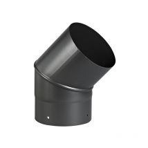 Coudes émail noir mat coude sanpli br45° mat ø 180 mm 1 pièce(s) - tolerie emaillee nantaise