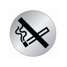 Plaques rondes aluminium plaque ronde alu - zone non fumeur 1 pièce(s) 75 mm aluminium oui zone non fumeur - novap