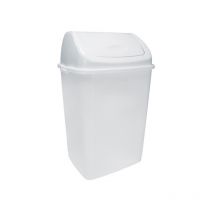 Poubelles à couvercle blanc poubelle à couvercle basculant blanc 18 l blanc 1 pièce(s) 18 litre(s) à couvercle - sn rossignol