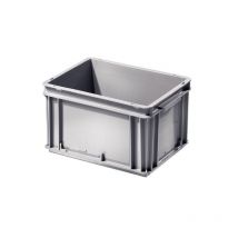 Caisse plastique en polypropylène caisse pleine 30 l, 600 x 400 x 170 mm gris 600 mm 1 pièce(s) 30 litre(s) 400 mm 170 mm fermées pleine - setam
