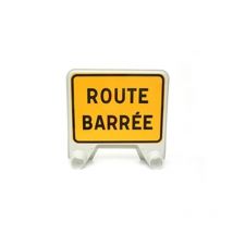 Panneaux en polypropylène kc1 panneau kc1 mistral 800 x 600 mm "route barrée" cl t1 1 pièce(s) réfléchissant polypropylène 800 mm 600 mm kc1 route ba