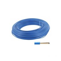 Fil rigide ho7 vu fil âme rigide ho7 vu 1.5mm² bleu 1 bobine(s) de 100 mètre(s) linéaire h07v-u pvc 1,5 mm² - cofalog
