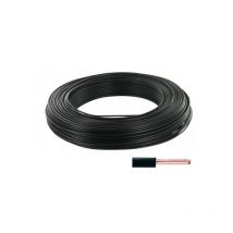 Fil rigide - ho7 vu fil âme rigide ho7 vu 1.5mm² noir noir 1 bobine(s) de 10 mètre(s) linéaire h07v-u pvc 1,5 mm² - debflex