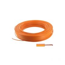 Fil rigide ho7 vu 1 bobine(s) de 100 mètre(s) linéaire fil âme rigide ho7 vu 2,5mm² orange 2.5 mm² h07v-u pvc - cofalog