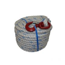 Corde poulie polypropylène ø 20/22 blanc 22 mm corde poulie polypropylène ø 20/22 25.00 m 1 rouleau(x) de 25 mètre(s) linéaire polypropylène - corderi