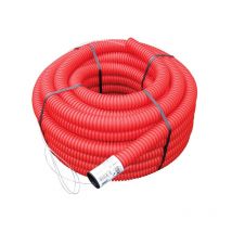 Gaines tpc annelées 1 couronne(s) de 25 mètre(s) linéaire gaine tpc ø 40mm rouge - fitt ex interplast