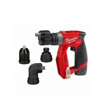 Perceuse visseuse 4 en 1 m12fddxkit-202x 12v 2ah 2 batterie 2 ah moteur sans charbon 10 mm 1600 trs/min 0.9 kg perceuse visseuse 4 en 1 m12fddxkit-202