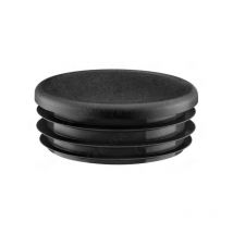 Embouts ronds entrants noir 35 mm 1 sachet(s) de 10 pièce(s) embout rond entrant - ø 35 mm polyéthylène rond entrant - prodif somec rhones alpes