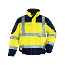 Blouson airport blouson airport jaune/marine tm entre 4 et 6 m 100 - 200 g polyester blouson 1 pièce(s) classe 2 bleu, jaune - coverguard euro protect