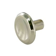Bouton creux 37 mm 1 pièce(s) bouton creux acier chrome d37 h21 acier chromé - interges.com