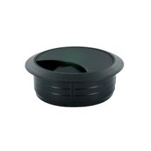 Passe-câble ø60 x h 25 mm - plastique noir 1 pièce(s) passe-câble ø60 x h 25 mm - plastique noir - interges.com