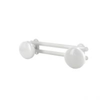 Patère fixe ronde champignon 1 pièce(s) patere fix rond ac blanc 2 tete - interges.com