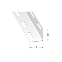 Cornière perforée acier profilé à froid 1 barre(s) de 2 mètre(s) linéaire cornière perforée 27 x 27 x 1,2 mm - acier paf époxy blanc - cqfd