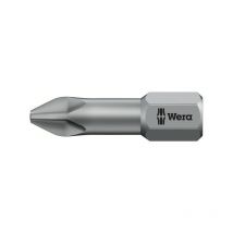 Embouts torsion® phillips® jeu d'embouts torsion philips 2x25 25 mm phillips® ph2 1 blister(s) de 2 pièce(s) - wera werkzeuge